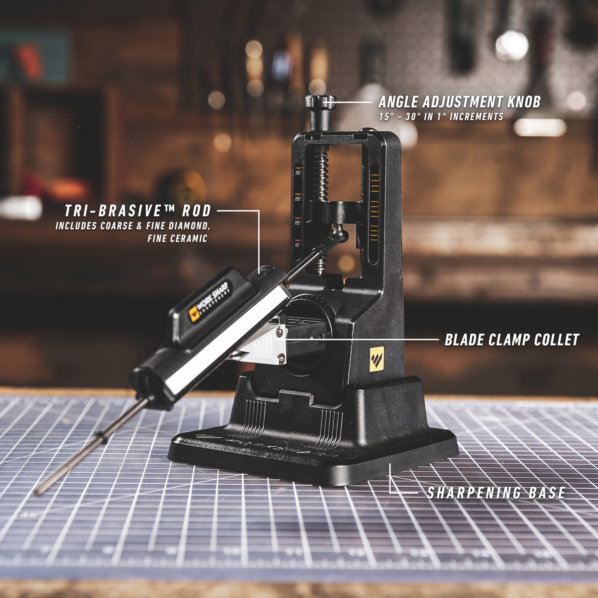 Work Sharp Adjustable Sharpener, Model# WSBCHPAJ